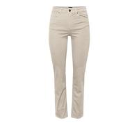 PIECES PCDELLY Straight MW ANKL WGRA Noos BC, Pantalones De Las Mujeres, Whitecap Gray, M/30