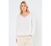 Pieces Pcellen Ls V-Neck Knit Fc Bc L Blanco