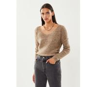 Pieces Pcellen Ls V-Neck Knit Noos Bc S Gris