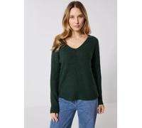 Pieces Pcellen Ls V-Neck Knit Noos Bc S Verde