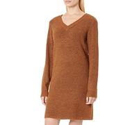 PIECES Pcellenes Noos BC-Vestido de Punto con Cuello en V, Mocha Bisque, M para Mujer