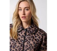 Pieces Pcemily Short Print Quilt Jacket Noos Bc L Marrón