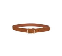 PIECES Pcfussa Leather Jeans Belt Cinturón, Coñac/Detalle: Dorado, 90 cm para Mujer