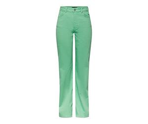 PIECES Pcholly HW Wide Colour Noos BC-Pantalones Vaqueros, Verde absenta, 30W x 30L para Mujer