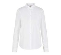 PIECES Pcirena LS Oxford Shirt Noos, Blusa Mujer, Blanco (Bright White Bright White), 38 (Talla del Fabricante: Small)