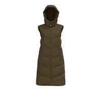 PIECES Pcjamilla Long Puffer Vest Noos BC, verde oscuro, S