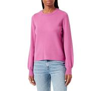 PIECES Pcjenna Ls O-cuello Knit Noos Bc Suéter, Mujer, Rosa Fuerte, S