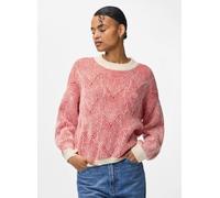 Pieces Pcjenna Ls O-Neck Knit Noos GOJI BERRY XS Rojo