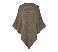 PIECES Pcjoelle Poncho BC, Morel, Talla única Mujeres