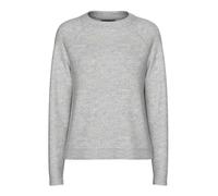 Pieces PCJULIANA LS Jersey de Punto con Cuello Redondo Noos BC para Mujer, Gris Claro, M