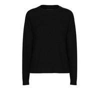 PIECES PCJULIANA LS Jersey de Punto de Cuello Redondo Noos BC para Mujer, Negro, L