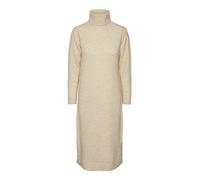 PIECES Pcjuliana LS Noos BC-Vestido de Punto con Cuello Redondo, Blancocap Gris, S para Mujer