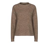 PIECES Pcjuliana LS O-Neck Knit Noos BC Suter Pulver, fósil, XL para Mujer