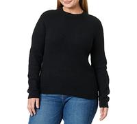 PIECES Pcjuliana LS O-Neck Knit Noos BC Suter Pulver, Negro, XL para Mujer