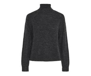 PIECES Pcjuliana LS Rollneck Knit Noos BC Jersey de Punto, Gris Oscuro, XS para Mujer