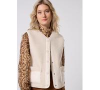 Pieces Pcjune Teddy Vest Bc L Blanco
