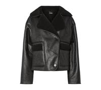 PIECES Pcjuno PU Jacket, Hot Fudge, x_l Mujeres