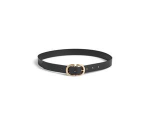 PIECES Pcjuva Leather Jeans Belt Noos, Negro, numeric_80