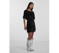 Pieces Pckam Hw New Short Skirt Bc L Negro
