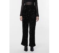 Pieces Pckam Hw Wide Pant Bc S Negro