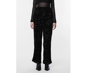 Pieces Pckam Hw Wide Pant Bc XS Negro