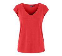 PIECES Pckamala tee Noos BC, Camiseta para Mujer, Rojo Amapola, S