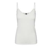 PIECES Pckate Lace Singlet Noos, Camiseta sin Mangas Mujer, Blanco (Cloud Dancer Cloud Dancer), 36 (Talla del Fabricante: X-Small)