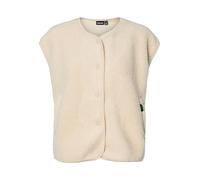 PIECES Pckatty Teddy Vest, abedul, M | Chaleco