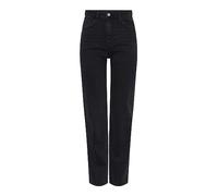 PIECES Pckelly HW Bl102 Noos-Pantalones Vaqueros Rectos, Negro, 32W x 30L para Mujer