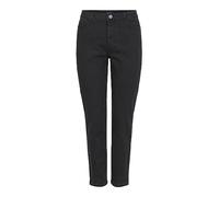 PIECES Pckesia Mom HW ANK JNS Bl640-vi Noos BC Jeans, Black Denim, XS para Mujer