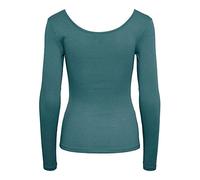 PIECES Pckitte Ls Top Noos Bc, Camisa de manga larga para Mujer, Trooper, L