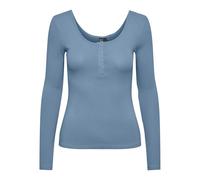 Pieces Pckitte LS Top Noos BC, Tejido Vaquero., XL