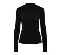 PIECES Pckitte Noos - Cremallera con Cuello En T Camiseta de Manga Larga Mujer (Pack de 1)