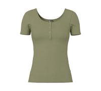 PIECES Pckitte SS Top Noos BC, Camiseta para Mujer, Verde Liquen Profundo, M