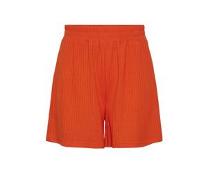 PIECES Pckylie HW Noos-Pantalones Cortos, Tangerine Tango, XL para Mujer
