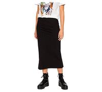 PIECES Pckylie MW Midi Skirt Noos Falda, Black, M para Mujer