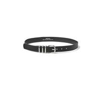 PIECES Cinturón negro / plata 90 negro / plata