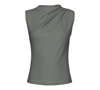 PIECES Pcmadison SL Draped Top JRS Noos BC, Castor Gray., M