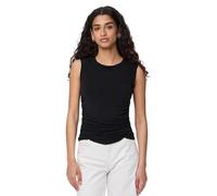 PIECES Pcmadison SL Ruching Top Noos BC, Negro, M Mujeres