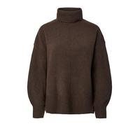 Pieces Pcmalou LS Cuello Rollneck Knit Noos BC, Hot Fudge, XS