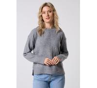 Pieces Pcmalou Ls O-Neck Cutline Knit Noos Bc M Gris