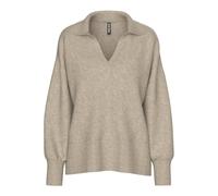 PIECES Pcmalou LS Polo Knit Noos BC para Mujer