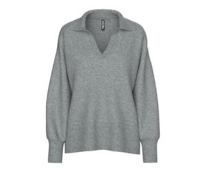 PIECES Pcmalou LS Polo Knit Noos BC para Mujer