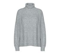 Pieces Pcmalou Ls Rollneck Knit Noos Bc L Gris
