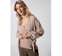 Pieces Pcmalou Ls Wrap Knit Cardigan Noos Bc M Beige