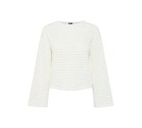 PIECES Pcmanilla LS O-Neck Top Mm Camiseta de Manga Larga, Cloud Dancer, XS Mujeres