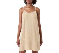 PIECES Pcmaya - Vestido Corto, Safari/Detalle: Flores Blancas Brillantes, XS