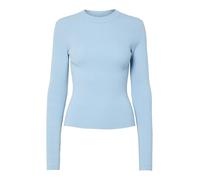 PIECES Pcmira New LS O-Neck Knit Noos BC, Azul Cielo, M Mujer, Azul Celeste, M