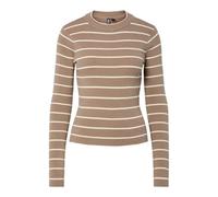 PIECES Pcmira New LS O-Neck Knit Noos BC, Grecia, M Mujer, Grege, M