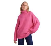PIECES Pcnancy Ls Loose Roll Neck Knit Noos Bc Suéter, Color Rosa, XS para Mujer